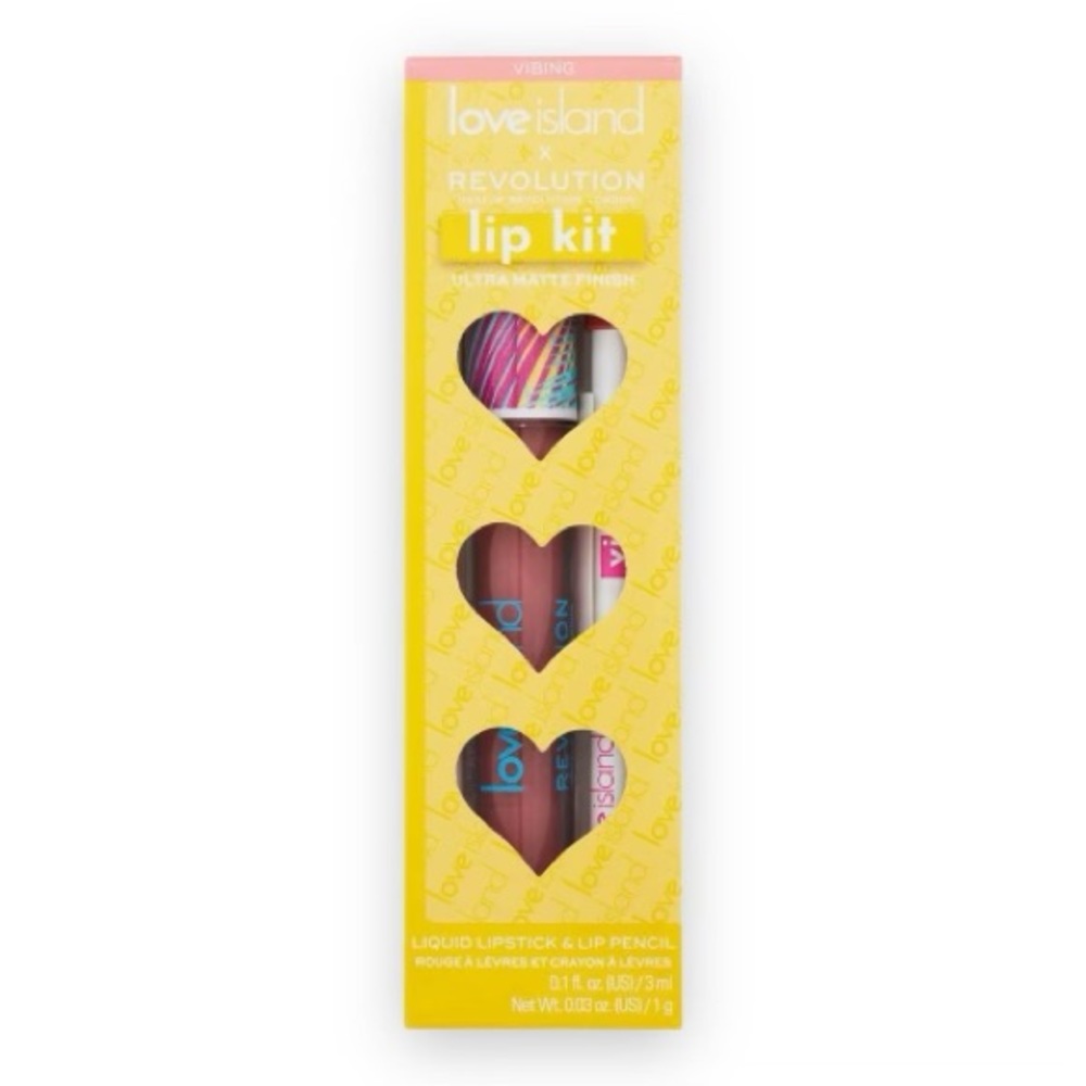 Revolution X Love Island Coupled Up Lip Kit VIBING 2Pack Kit
